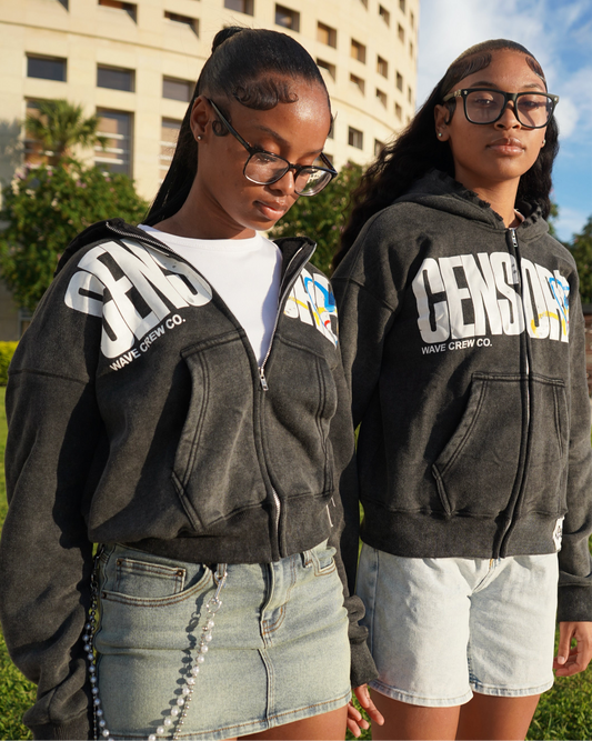 Censored zip-up